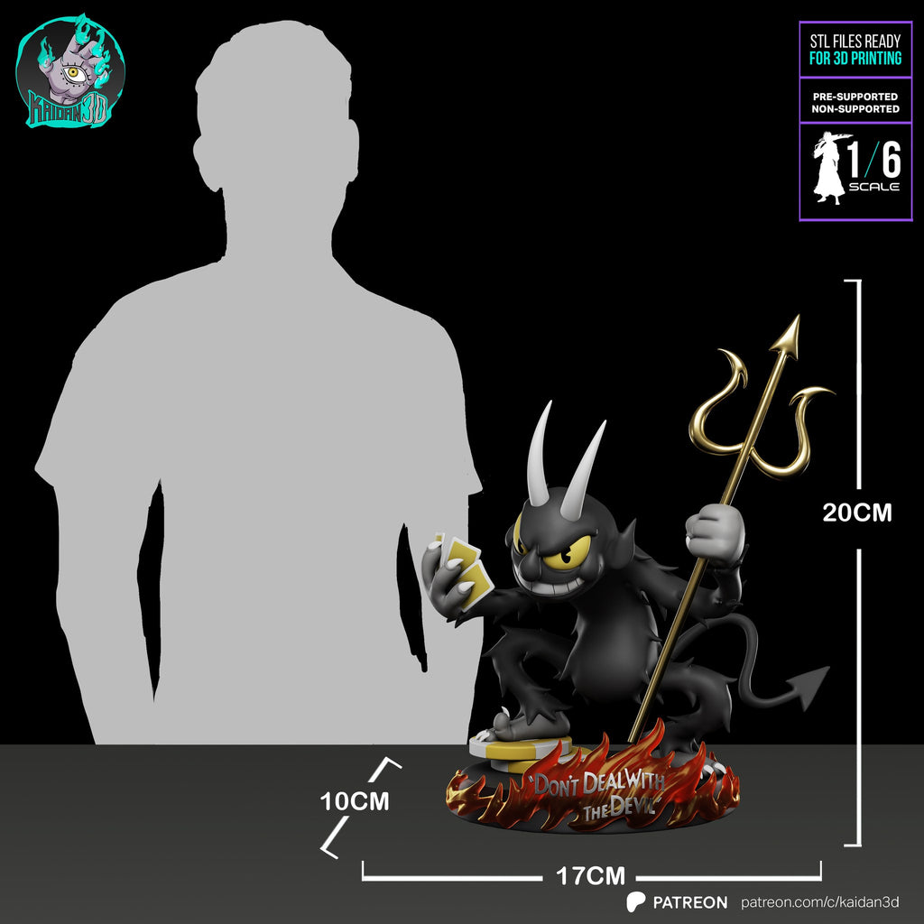 The Devil (Cuphead) resin figure by Kaidan 3D — studio render 6