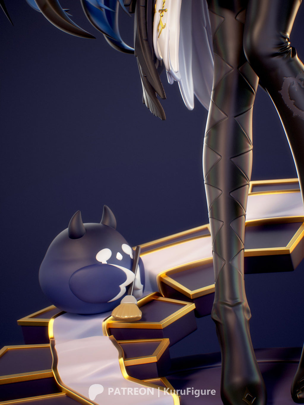 Nerissa Ravencroft (Hololive) resin figure by Kuru Figures — studio render 6