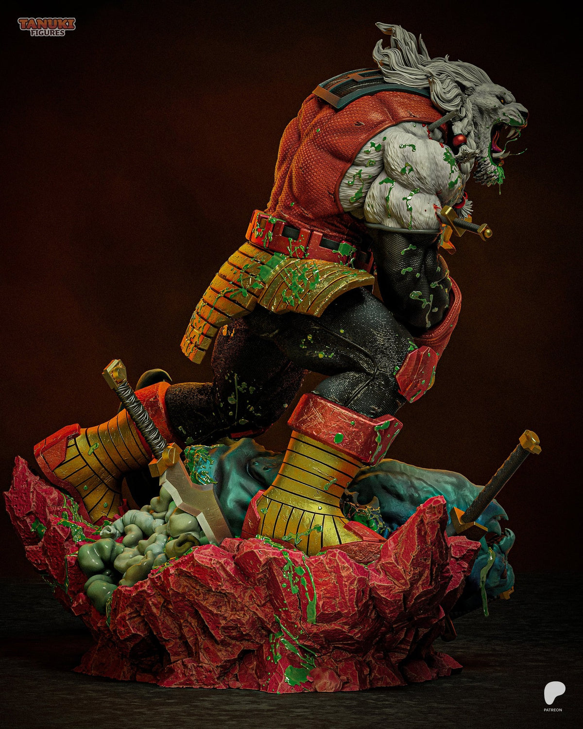 Battle Beast (Invincible) resin figure by Tanuki Figures — studio render 4