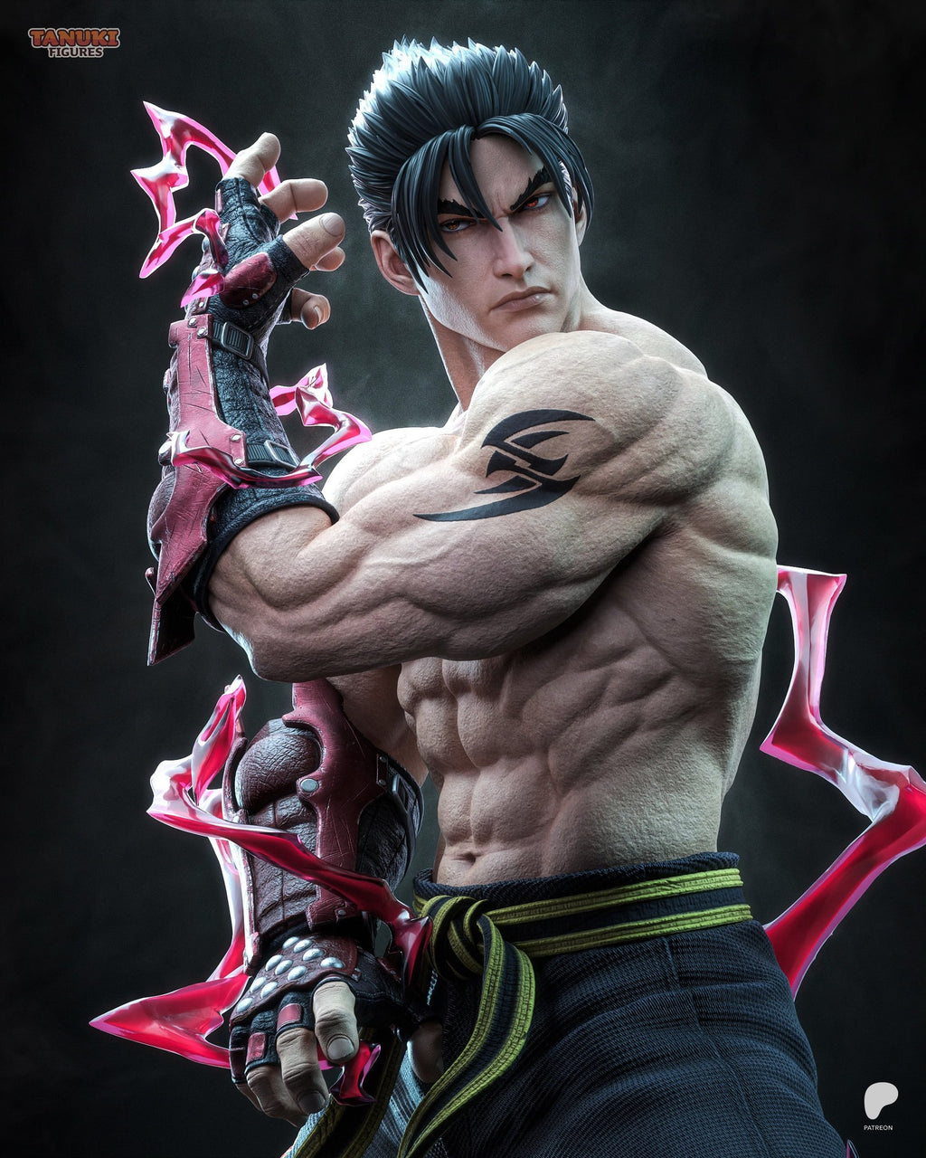 Jin Kazama (Tekken) resin figure by Tanuki Figures — studio render 8