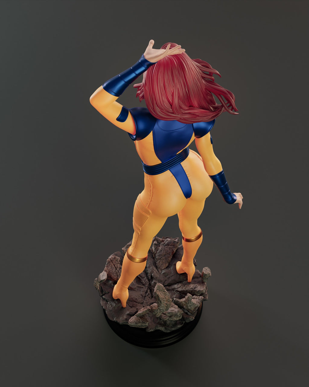 Jean Grey (Marvel) resin figure by Abe3D — studio render 7