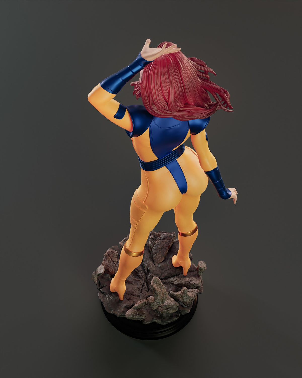 Jean Grey (Marvel) resin figure by Abe3D — studio render 7