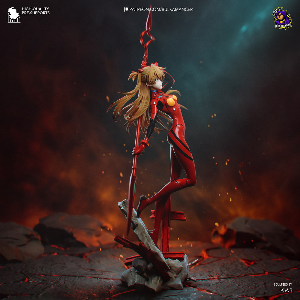 Asuka Langley (Evangelion) resin figure by Bulkamancer — studio render 3