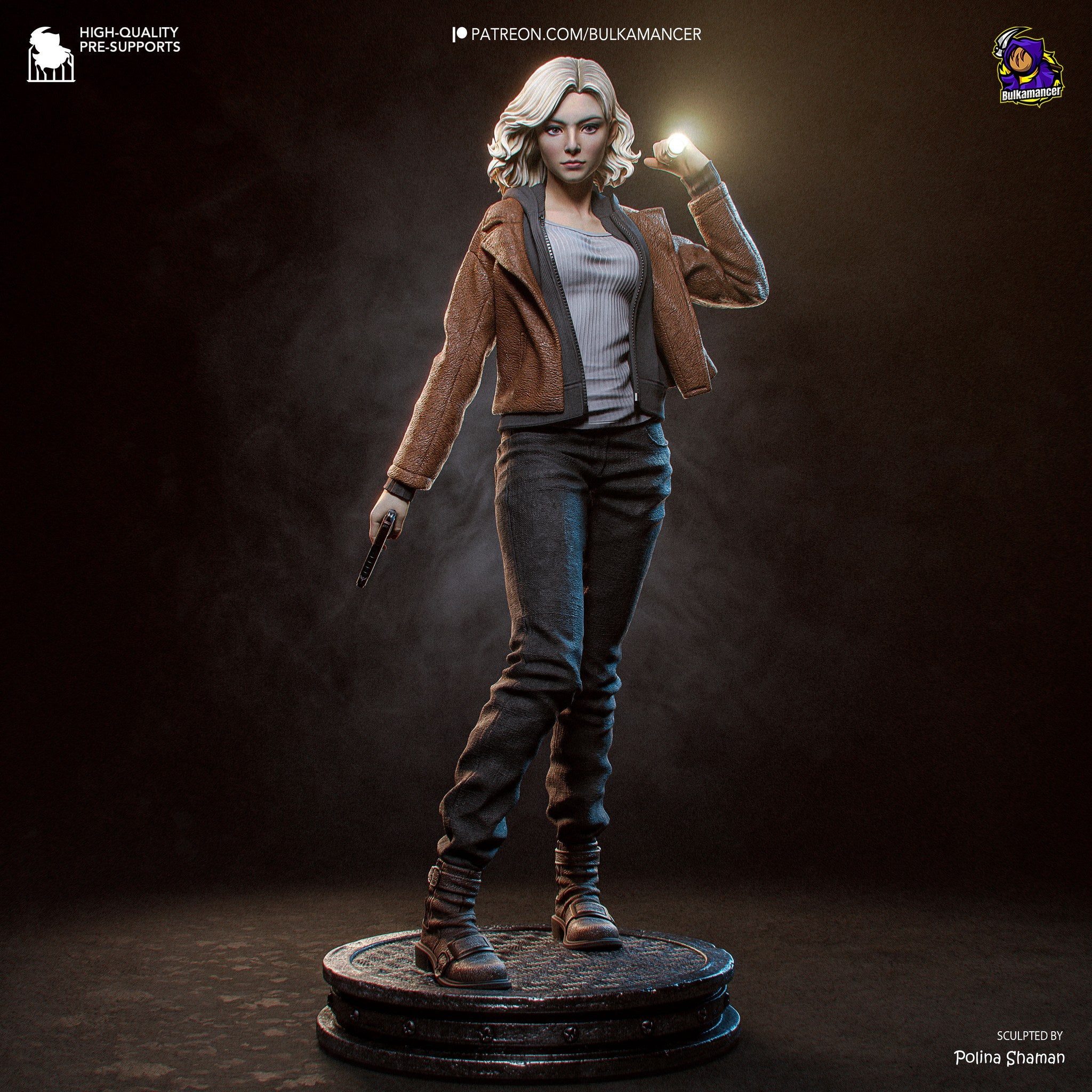 Grace Ashcroft (Resident Evil) resin figure by Bulkamancer — studio render 2