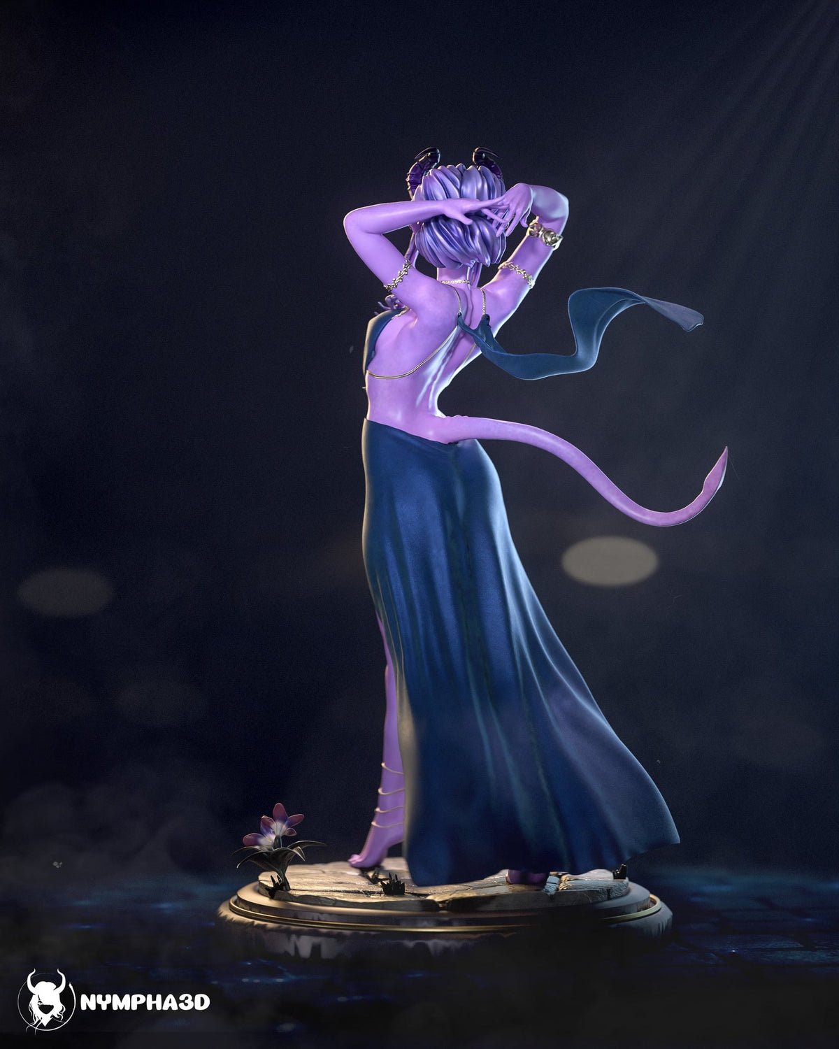 Tiefling Woman (_Original Characters) resin figure by Nympha — studio render 6