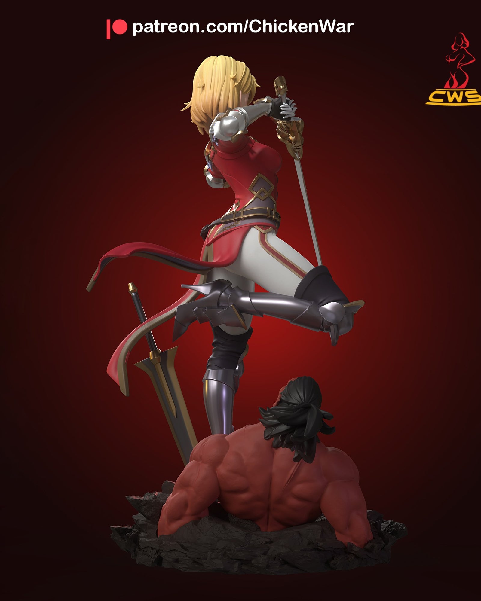 Cha Hae-In (Solo Leveling) resin figure by CW Studio — studio render 5