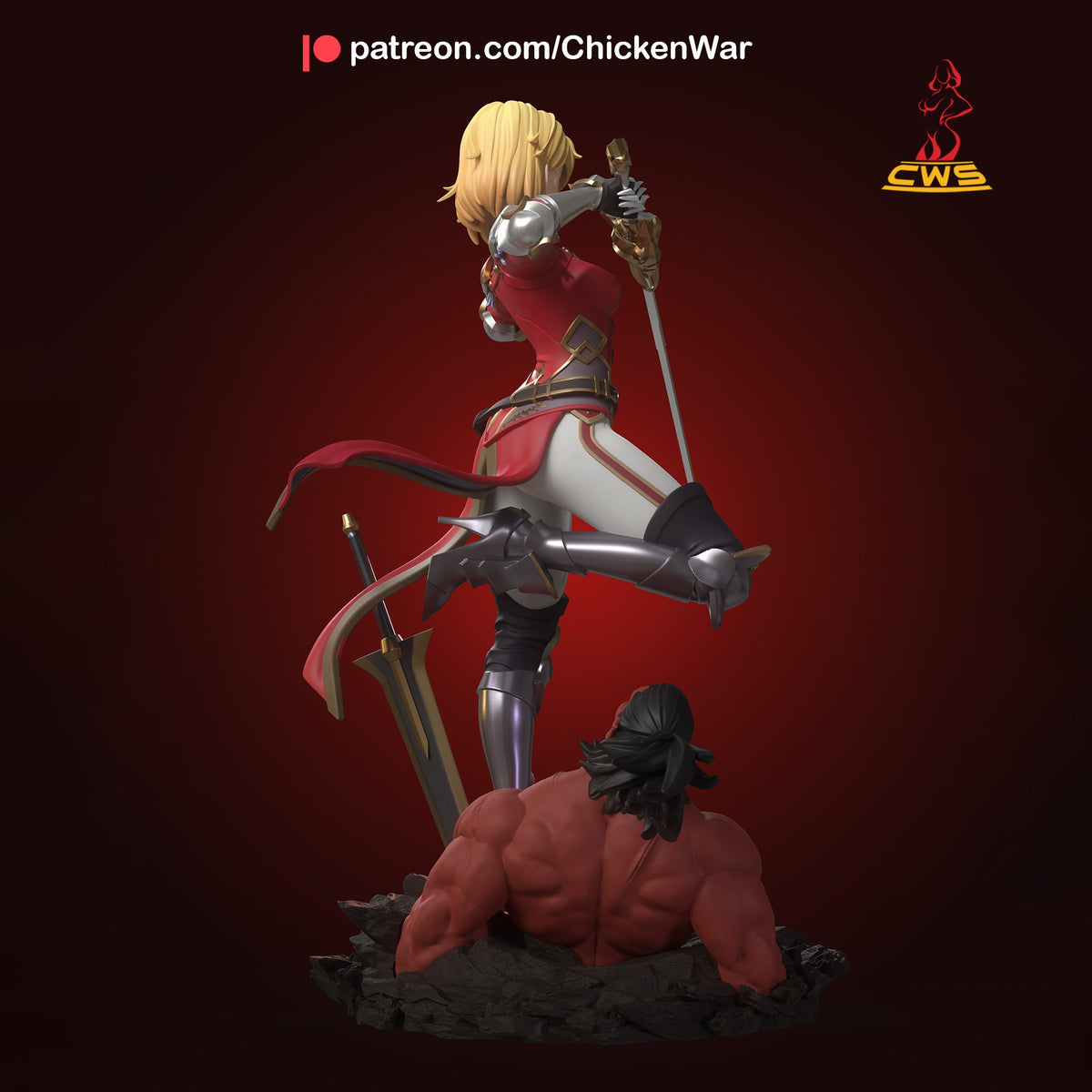Cha Hae-In (Solo Leveling) resin figure by CW Studio — studio render 5