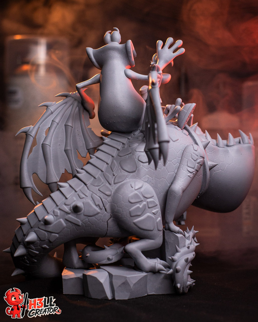 Rayman and Globox (Rayman) resin figure by h3LLcreator — studio render 13