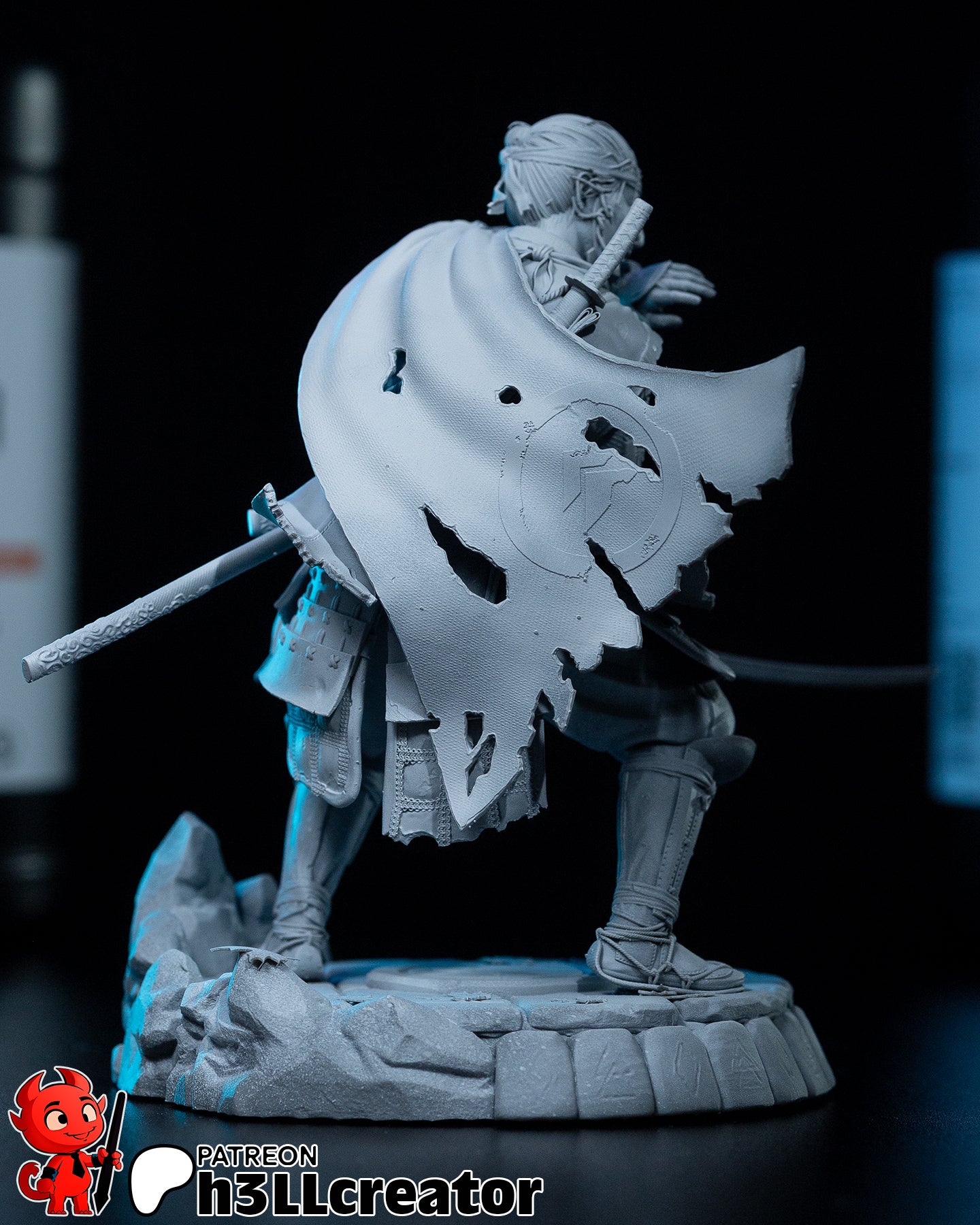 Jin Sakai (Ghost of Tsushima) resin figure by h3LLcreator — studio render 12