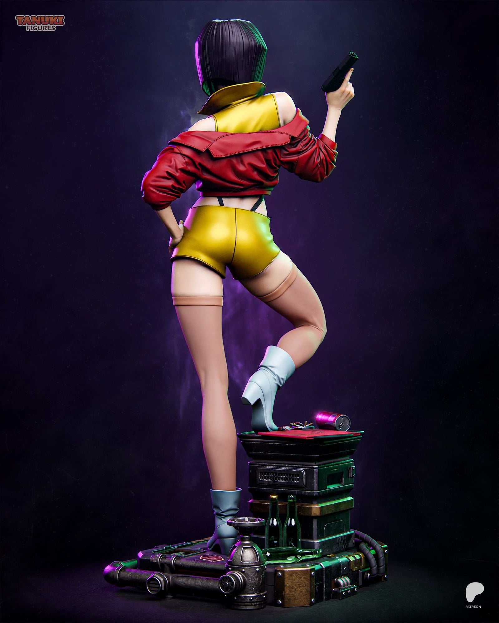 Faye Valentine (Cowboy Bebop) resin figure by Tanuki Figures — studio render 3
