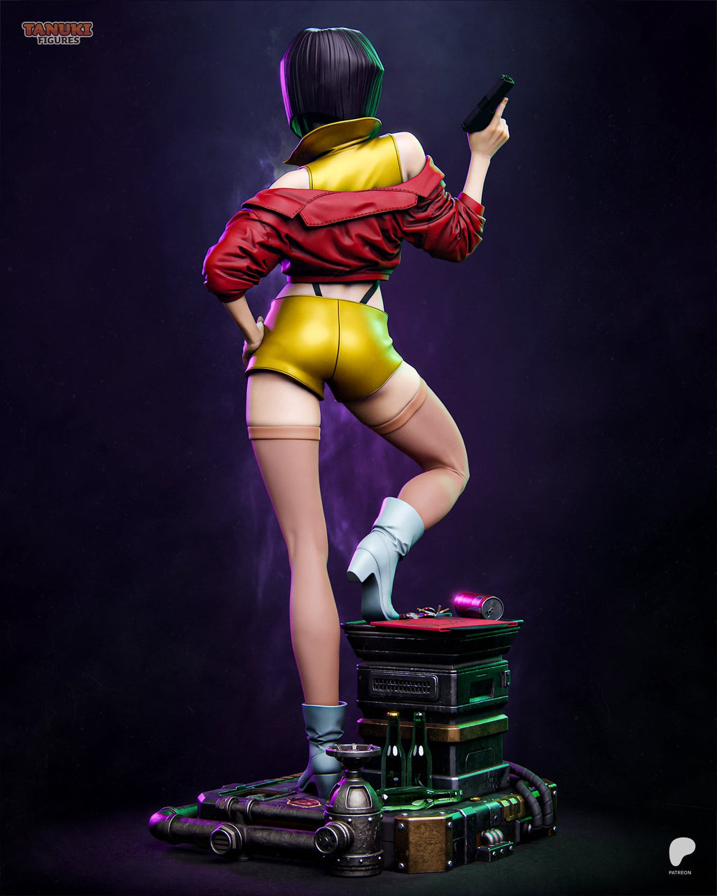 Faye Valentine (Cowboy Bebop) resin figure by Tanuki Figures — studio render 3