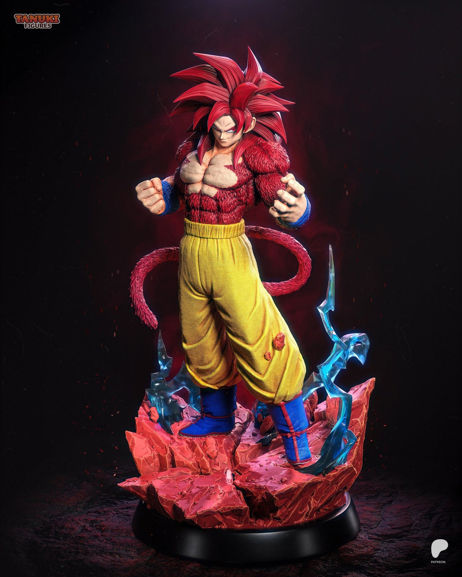 Goku (Dragon Ball) resin figure by Tanuki Figures — studio render 1