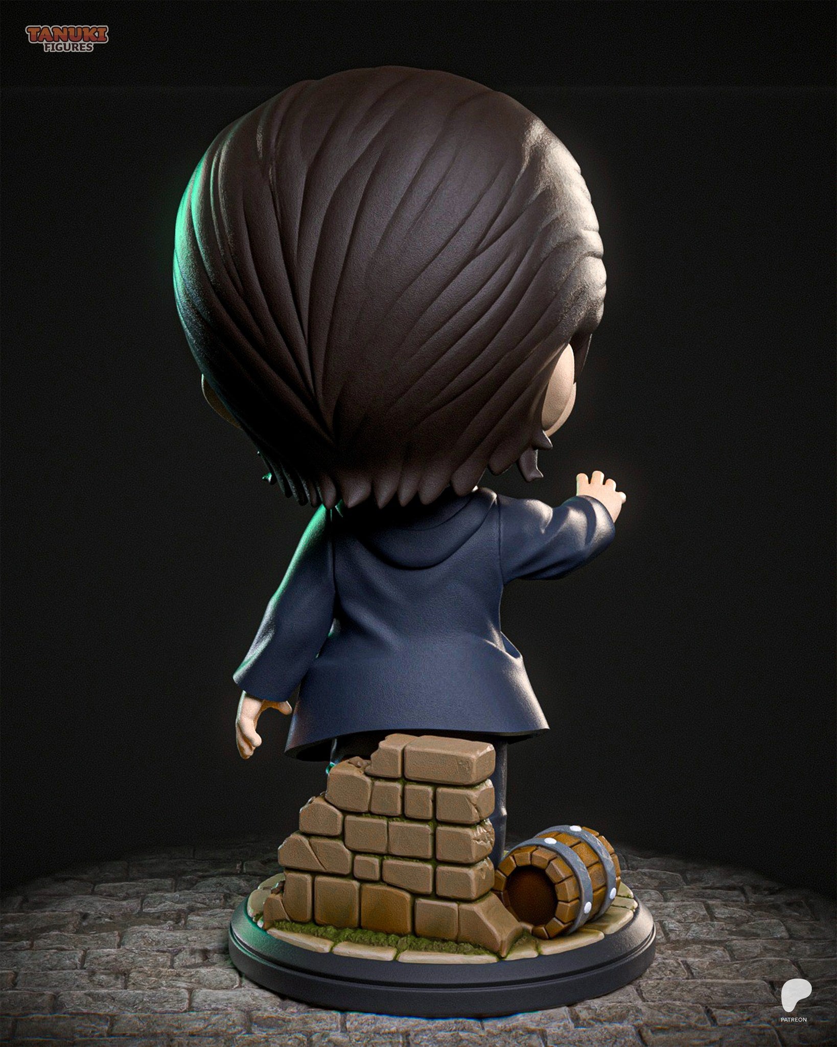 Eren Yeager (Attack on Titan) resin figure by Tanuki Figures — studio render 3