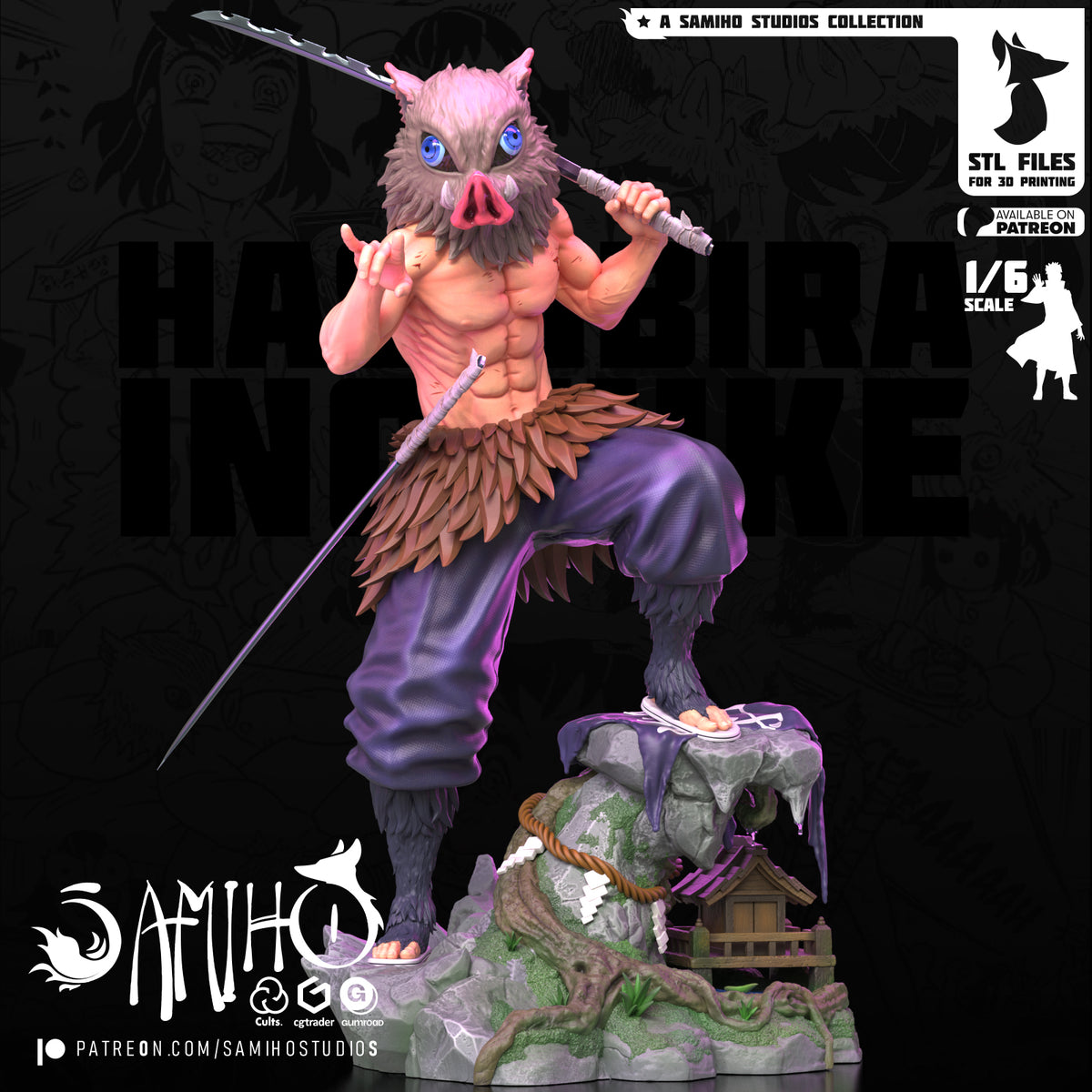 inosuke hashibira demon slayer samiho studios