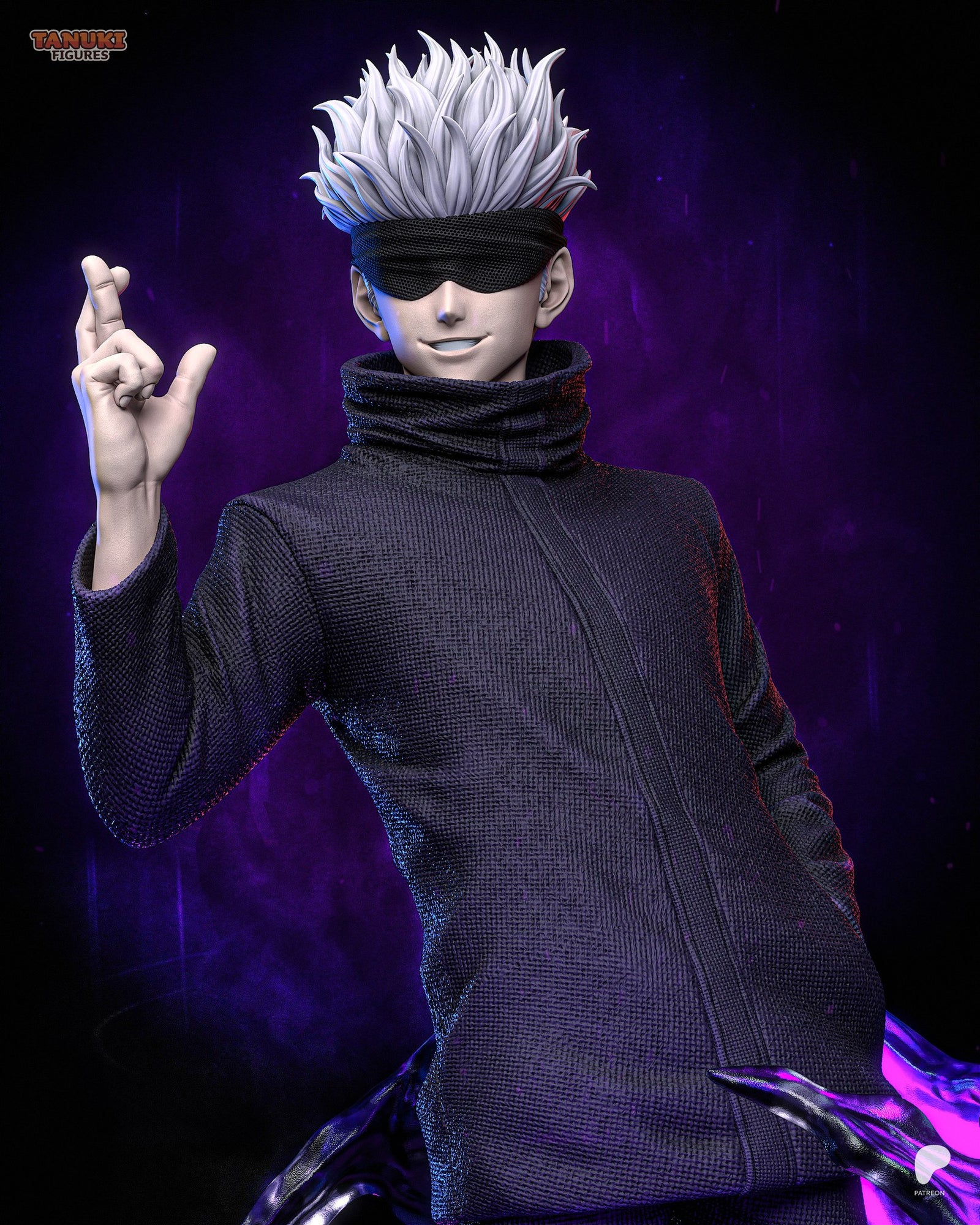 Gojo (Jujutsu Kaisen) resin figure by Tanuki Figures — studio render 4