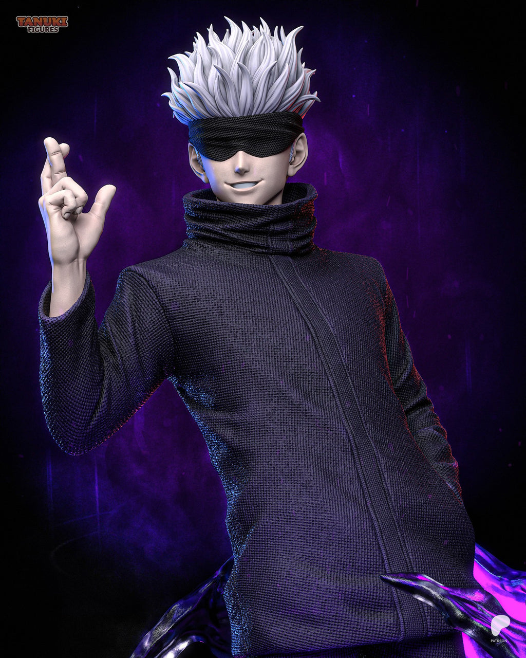 Gojo (Jujutsu Kaisen) resin figure by Tanuki Figures — studio render 4