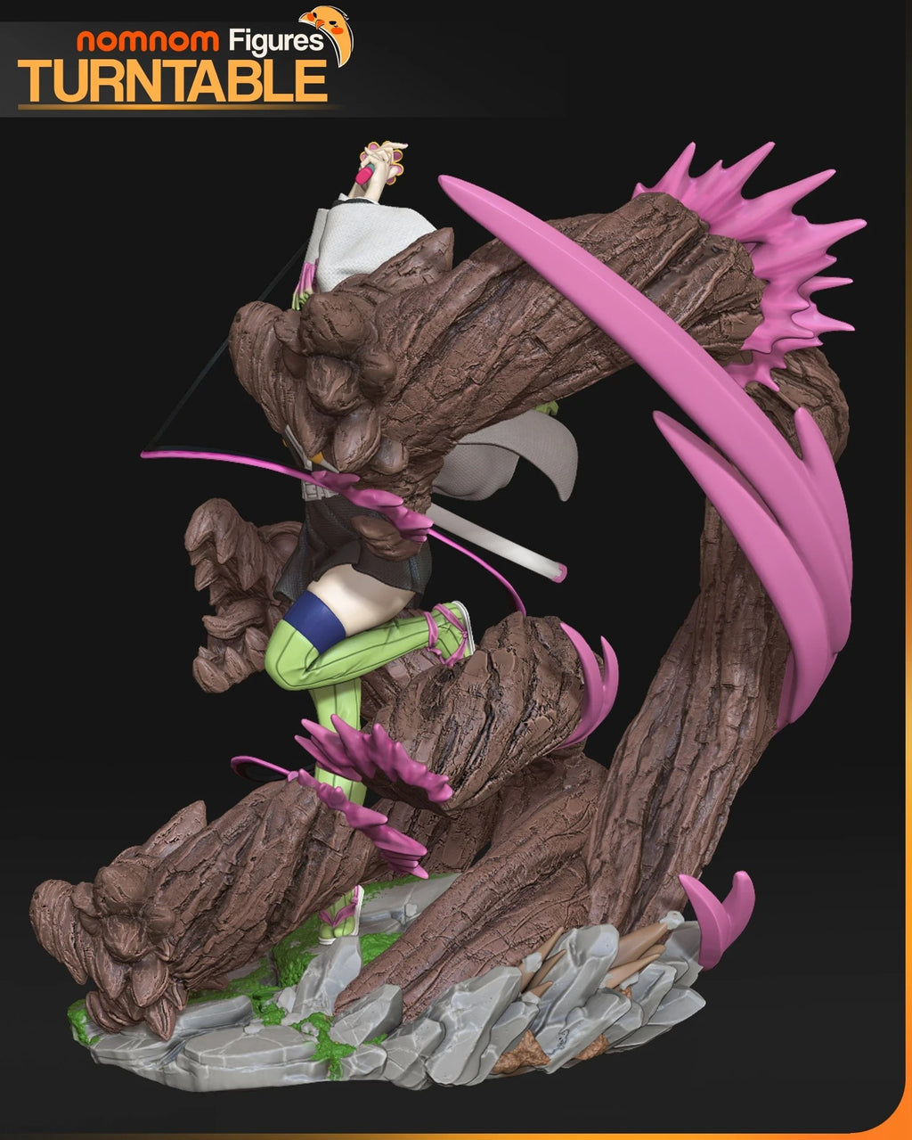Mitsuri Kanroji Demon Slayer resin figure by NomNom Figures — studio preview 5
