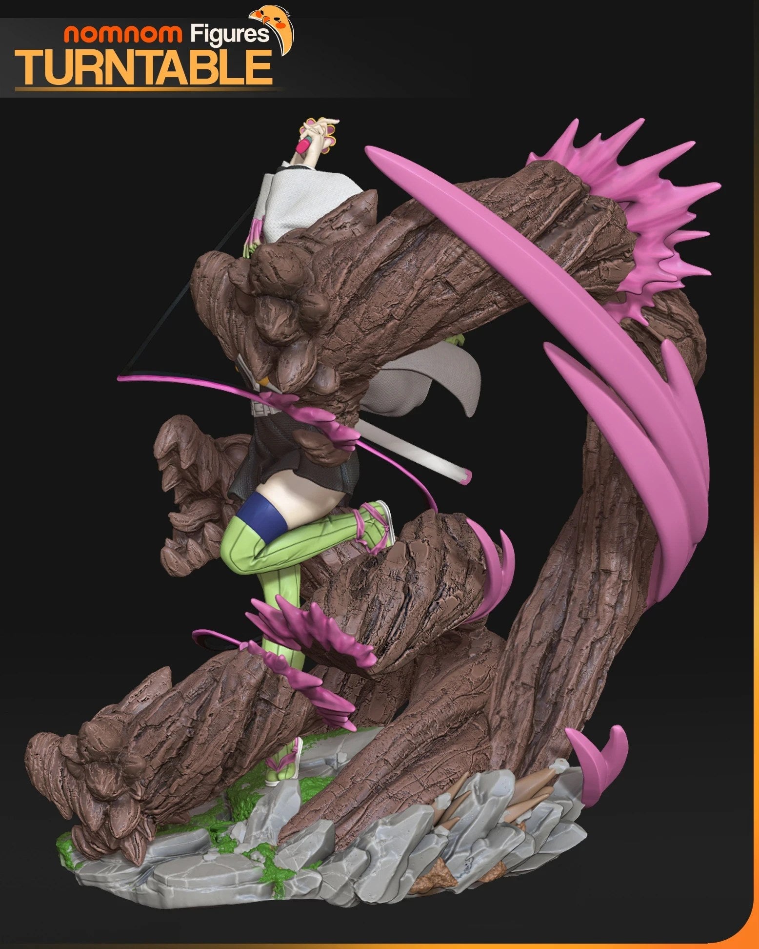 Mitsuri Kanroji Demon Slayer resin figure by NomNom Figures — studio preview 5