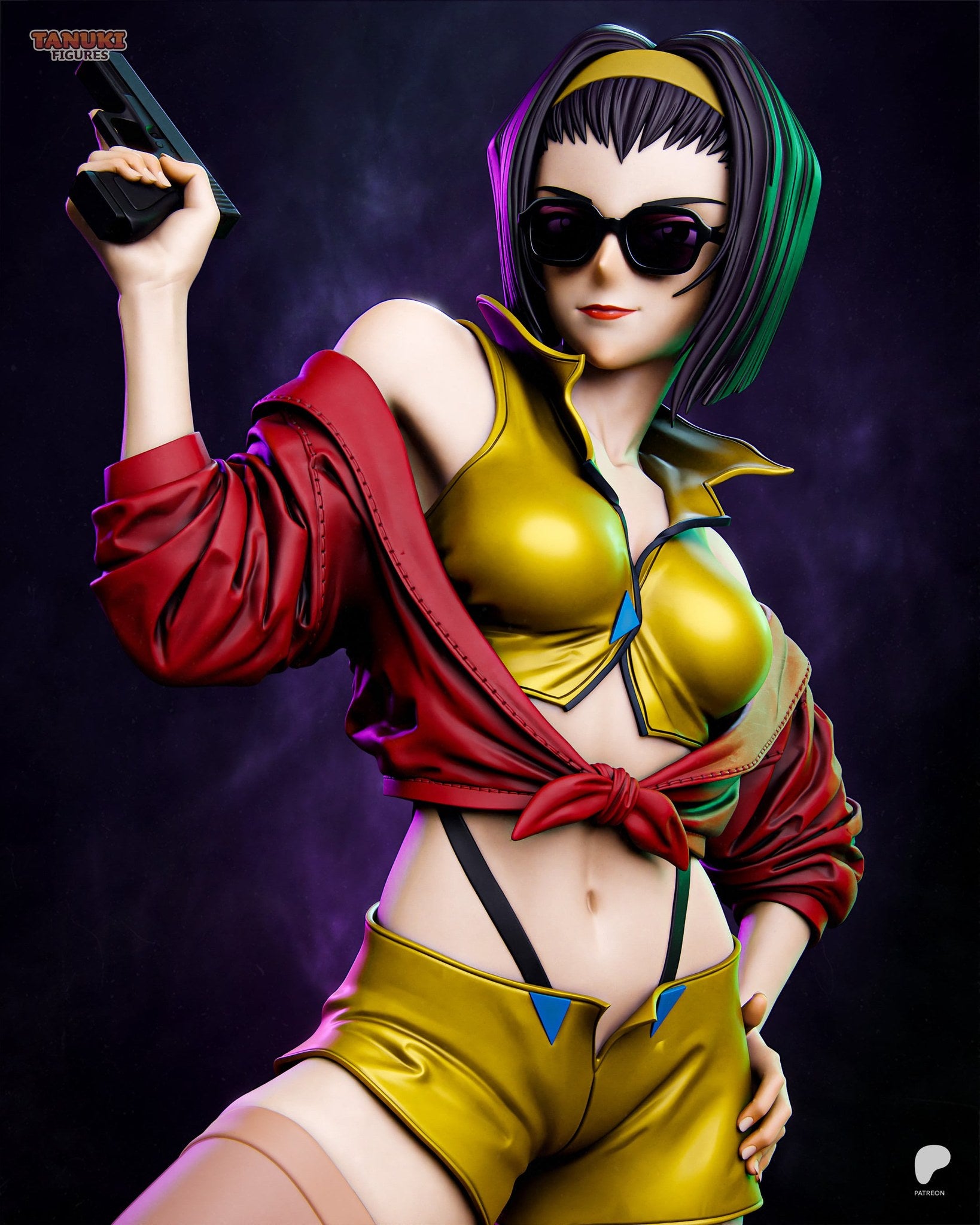 Faye Valentine (Cowboy Bebop) resin figure by Tanuki Figures — studio render 4