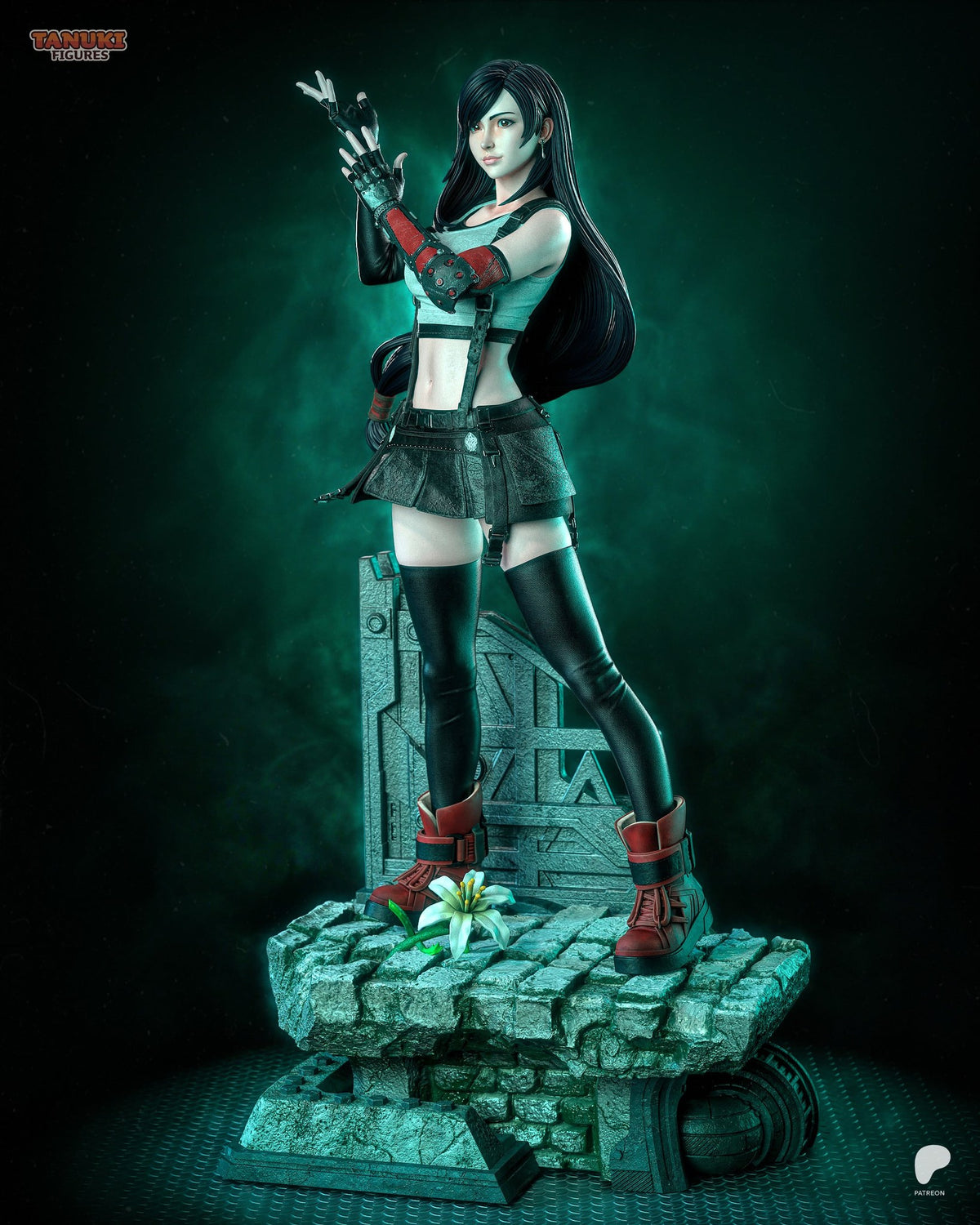Tifa Lockhart (Final Fantasy) resin figure by Tanuki Figures — studio render 2