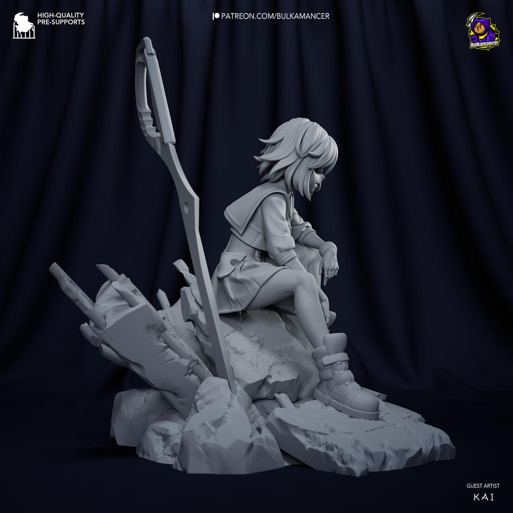 Ryuko Matoi (Kill la Kill) resin figure by Bulkamancer — studio render 11