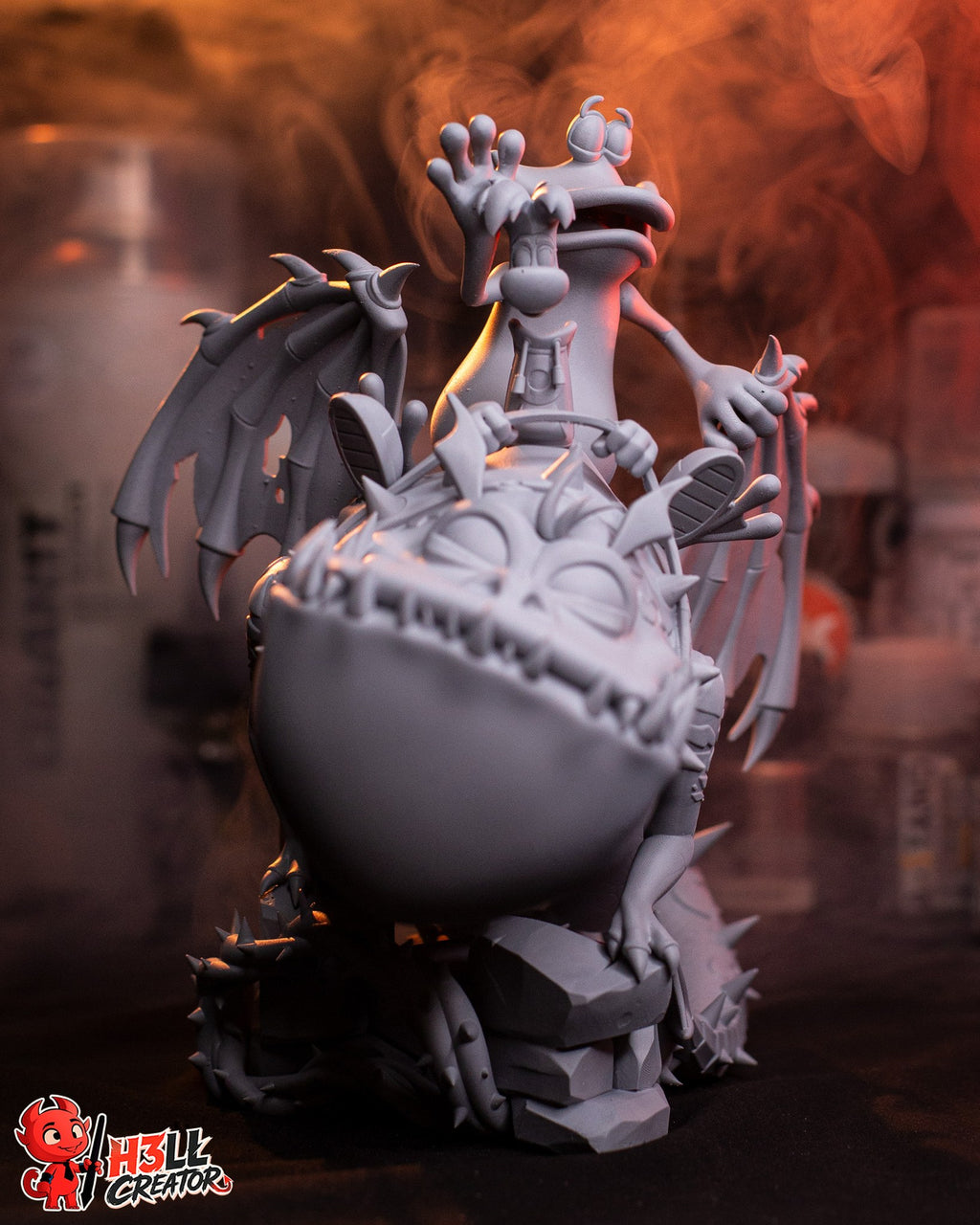 Rayman and Globox (Rayman) resin figure by h3LLcreator — studio render 12