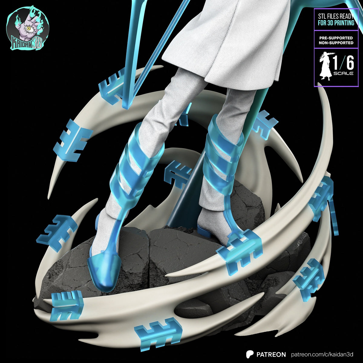 Uryu Ishida (Bleach) resin figure by Kaidan 3D — studio render 5