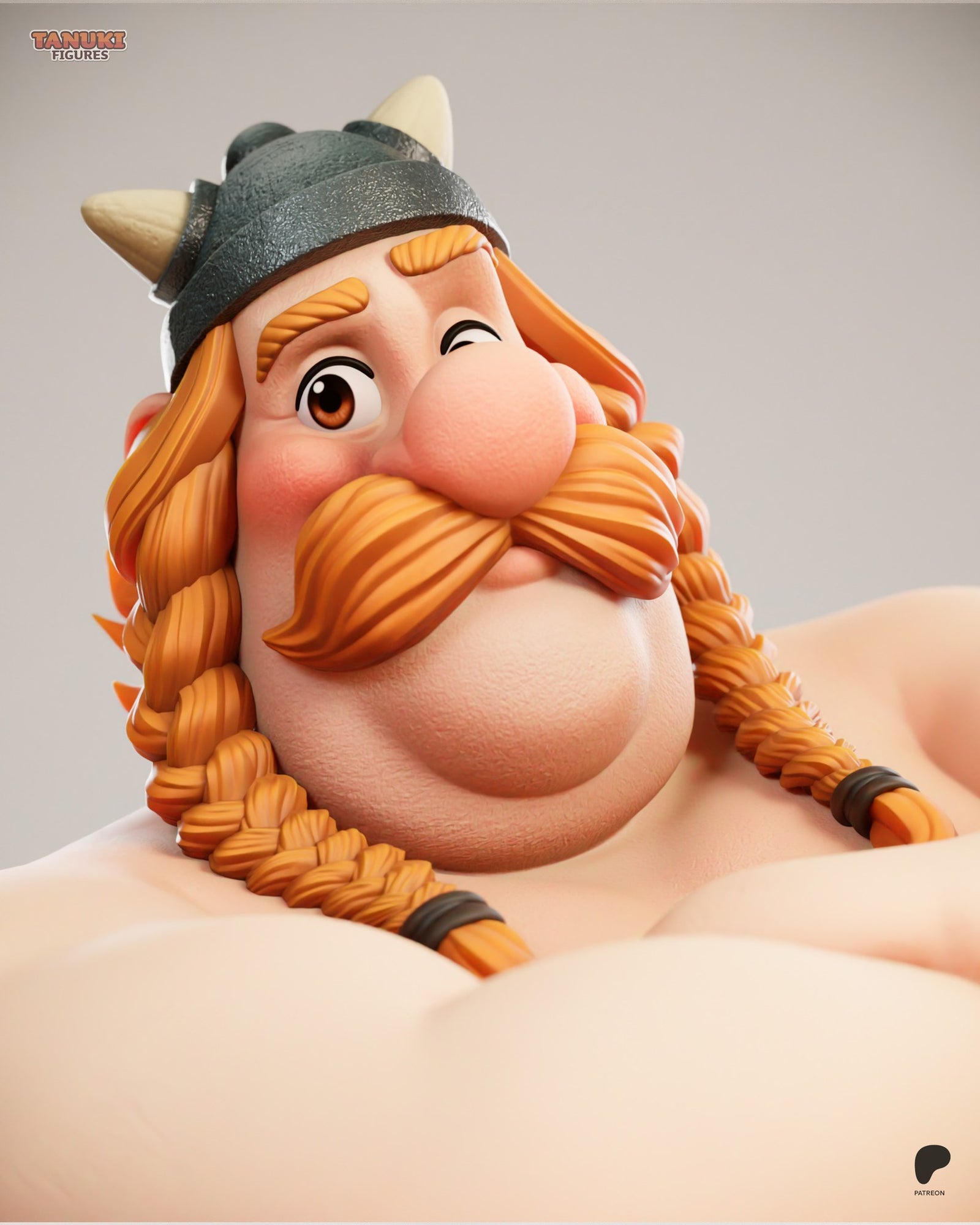 Obelix (Asterix) resin figure by Tanuki Figures — studio render 5