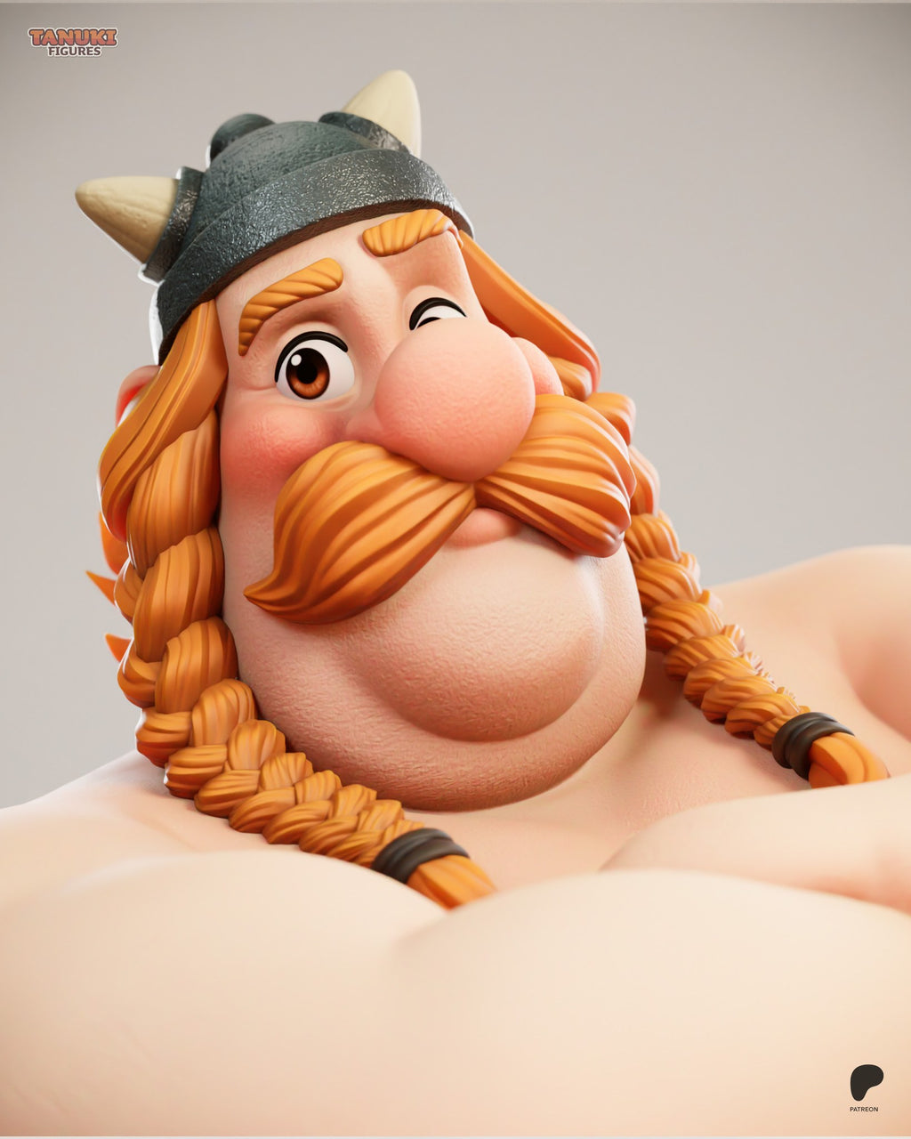 Obelix (Asterix) resin figure by Tanuki Figures — studio render 5