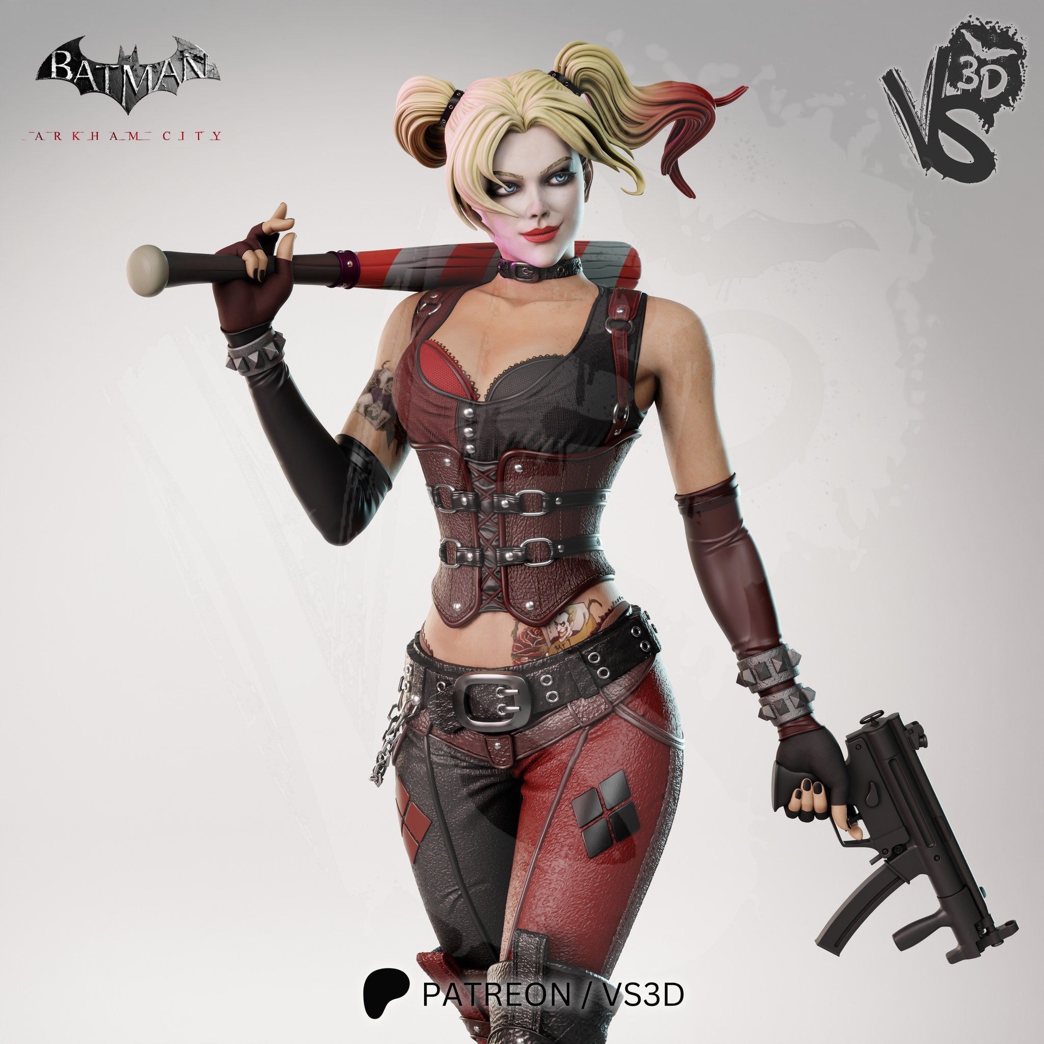 harley quinn dc vs3d arkham