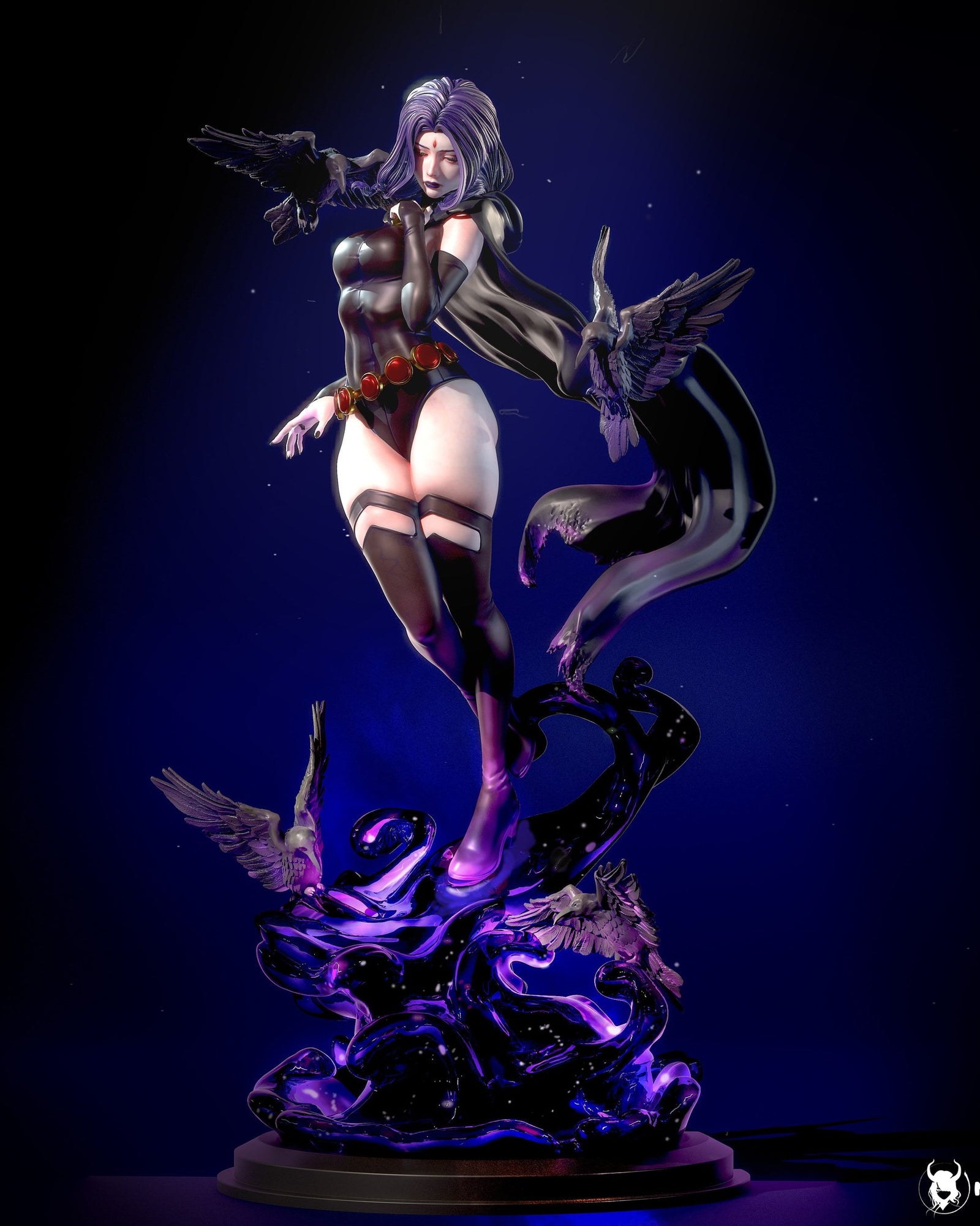Raven (DC Comics) resin figure by Nympha — studio render 1