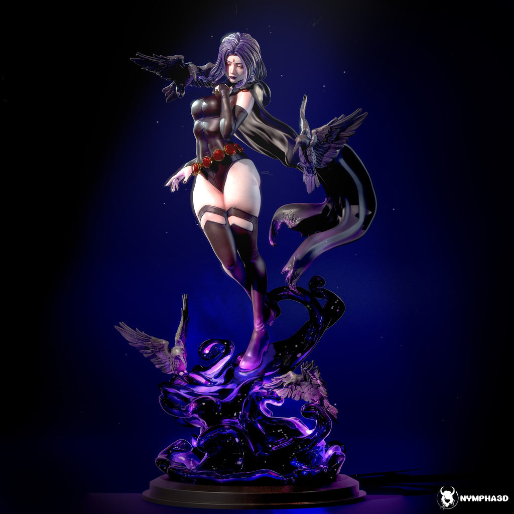 Raven (DC Comics) resin figure by Nympha — studio render 1