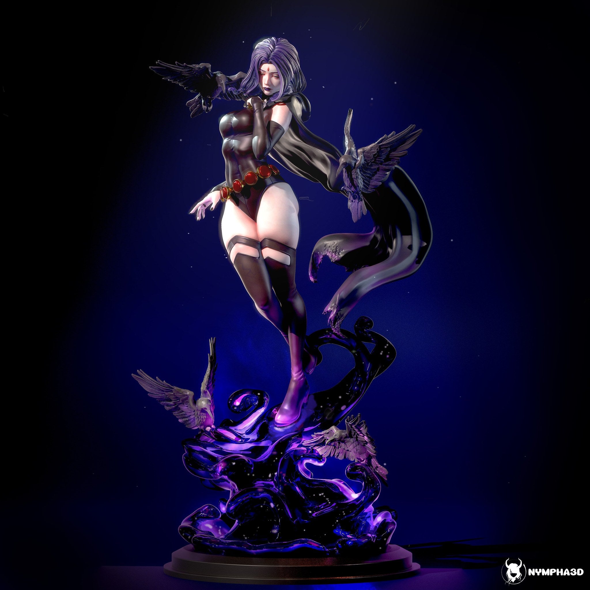 Raven (DC Comics) resin figure by Nympha — studio render 1