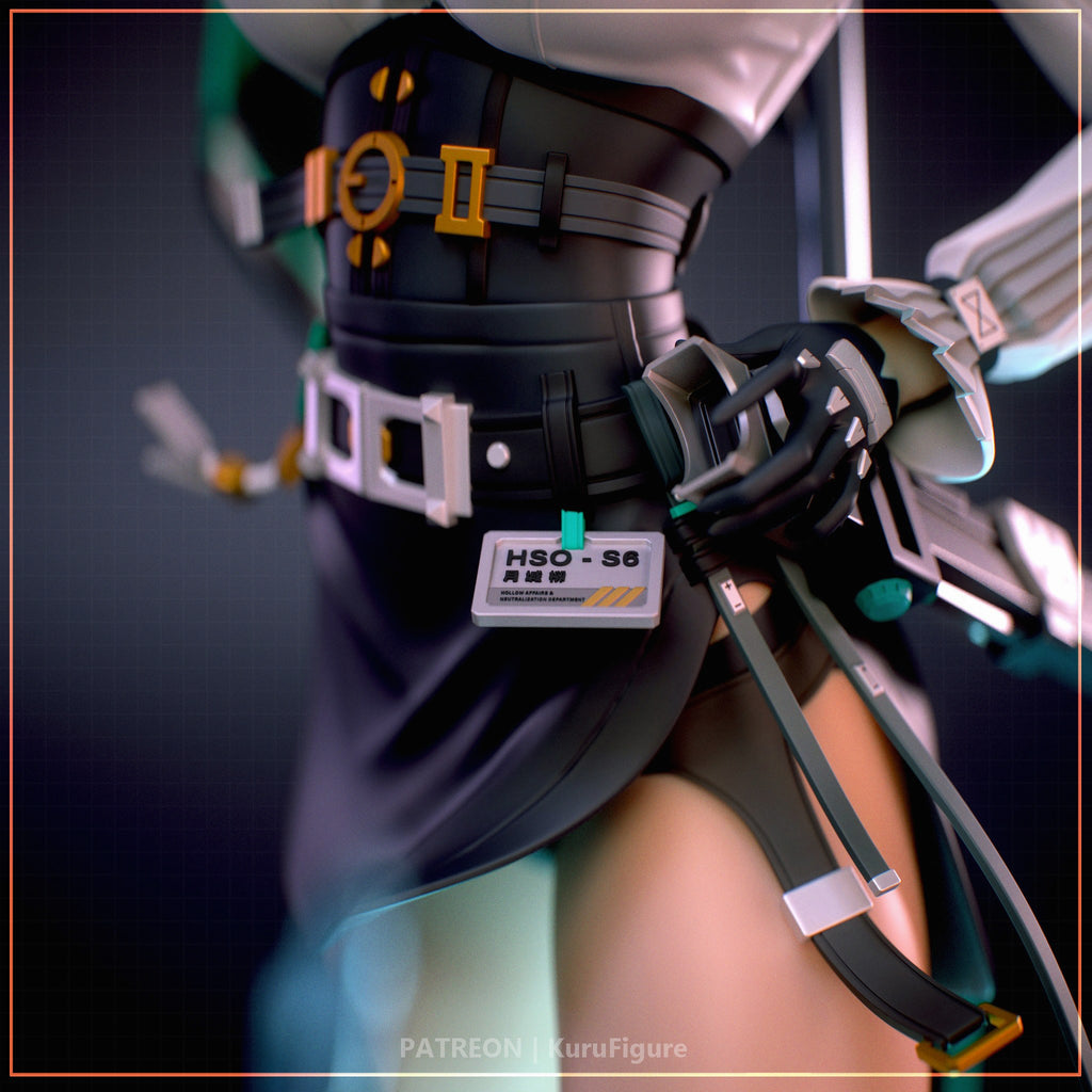Tsukishiro Yanagi (Zenless Zone Zero) resin figure by Kuru Figures — studio render 2