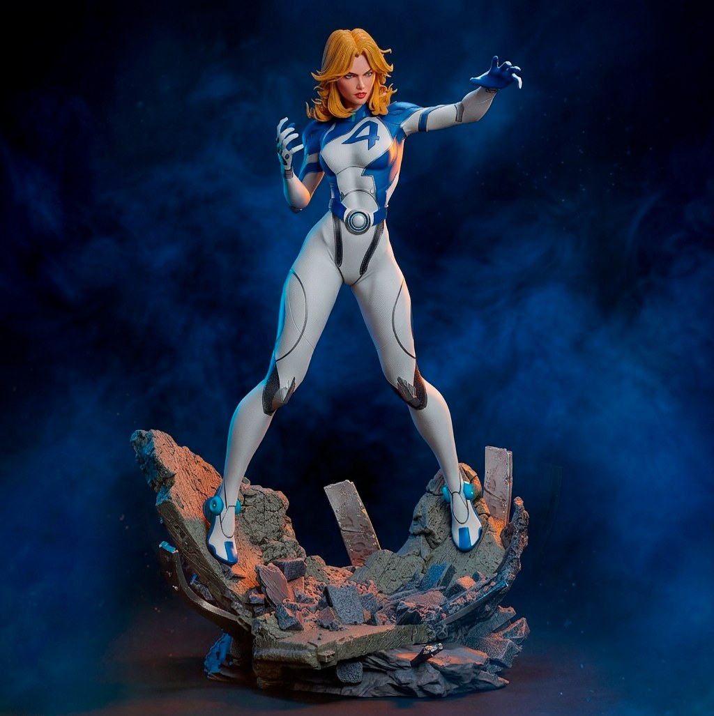 Sue Storm (Marvel) resin figure by CA 3D Studios — studio render 4