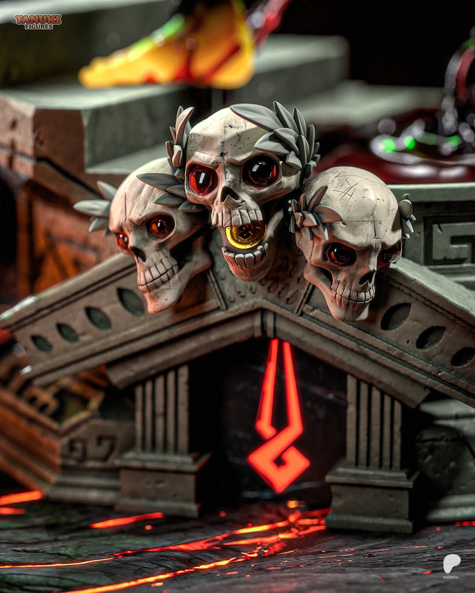 Zagreus (Hades) resin figure by Tanuki Figures — studio render 4