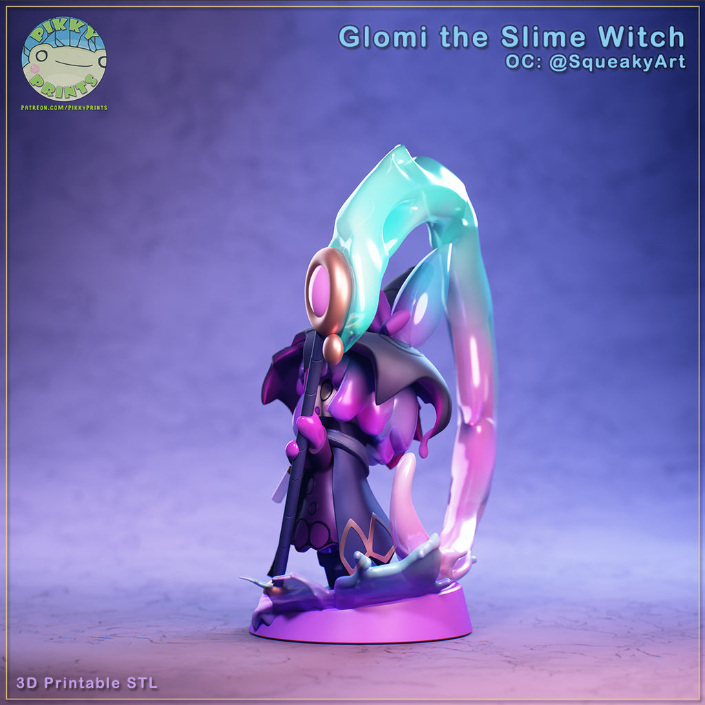 Glomi the Slime Witch (_Original Characters) resin figure by PikkyPrints — studio render 3