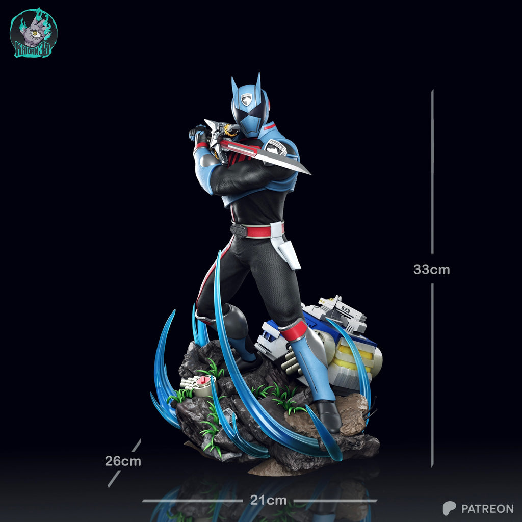 Shadow Ranger (Power Rangers) resin figure by Kaidan 3D — studio render 5