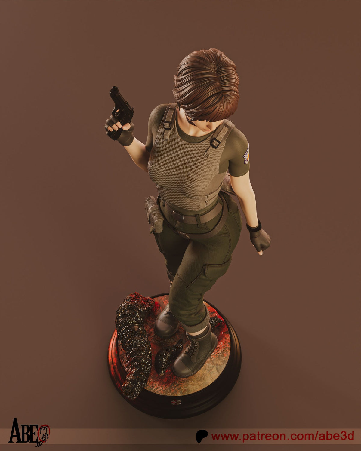 Rebecca Chambers (Resident Evil) resin figure by Abe3D — studio render 9