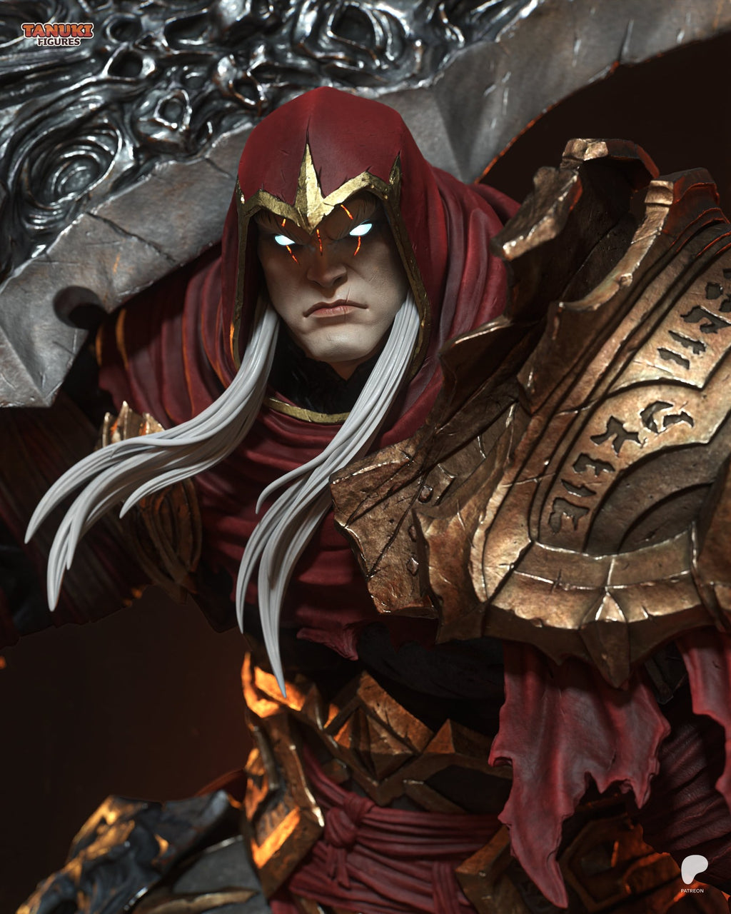 War (Darksiders) resin figure by Tanuki Figures — studio render 3