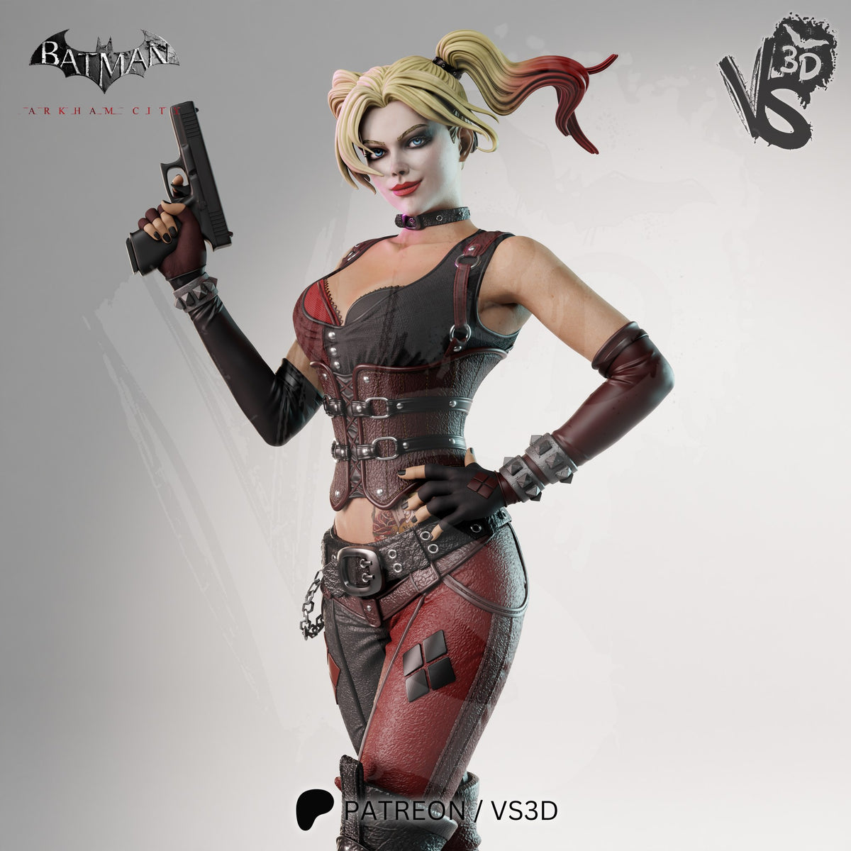 harley quinn dc vs3d arkham