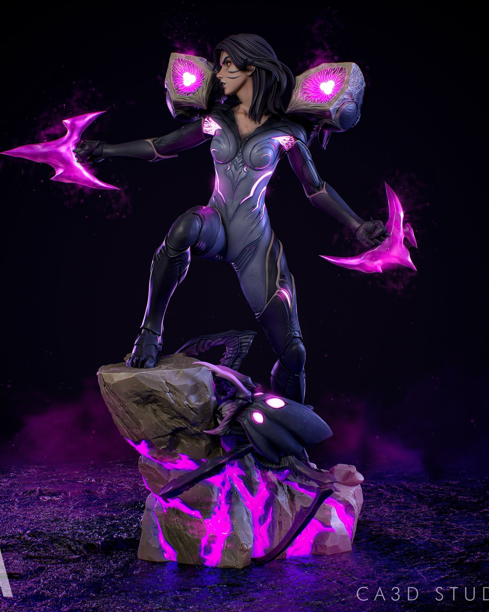 Kai'Sa League of Legends resin figure by CA 3D Studios — studio preview 2
