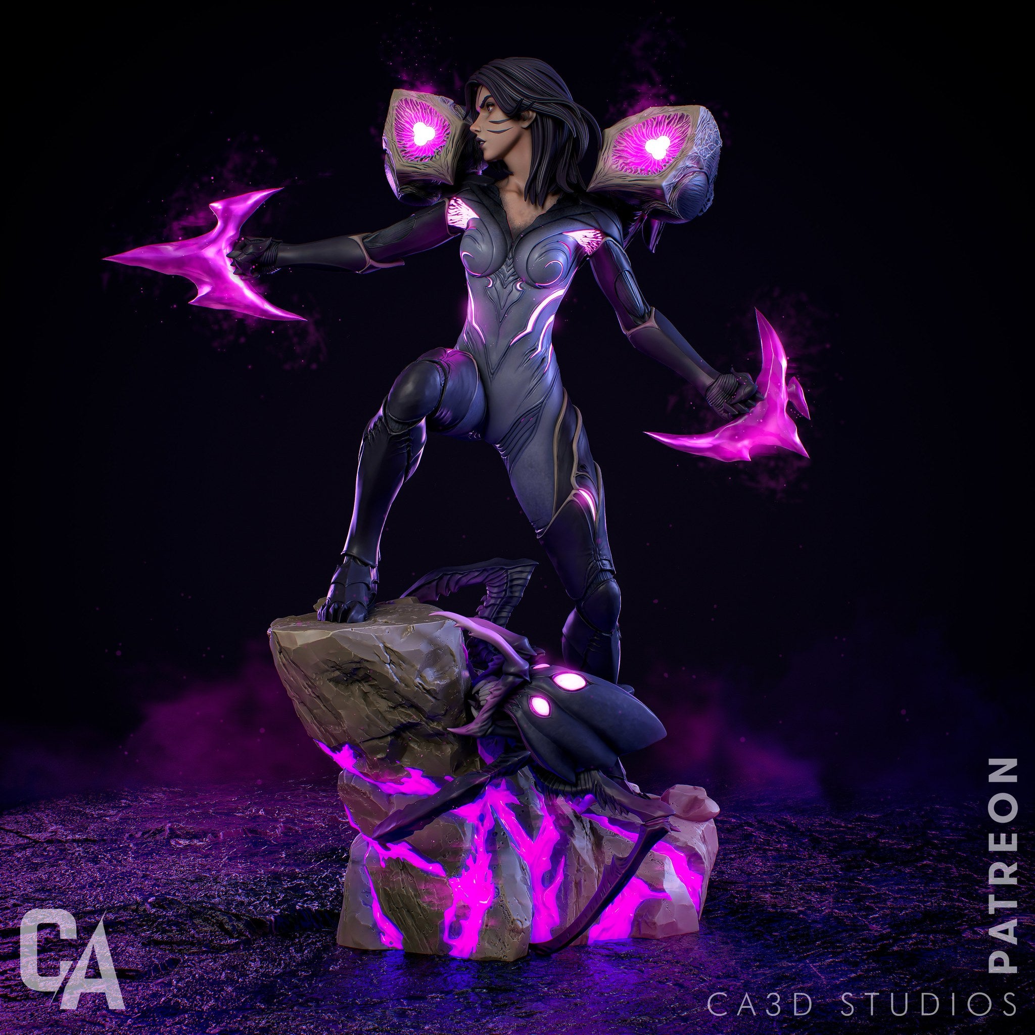 Kai'Sa League of Legends resin figure by CA 3D Studios — studio preview 2