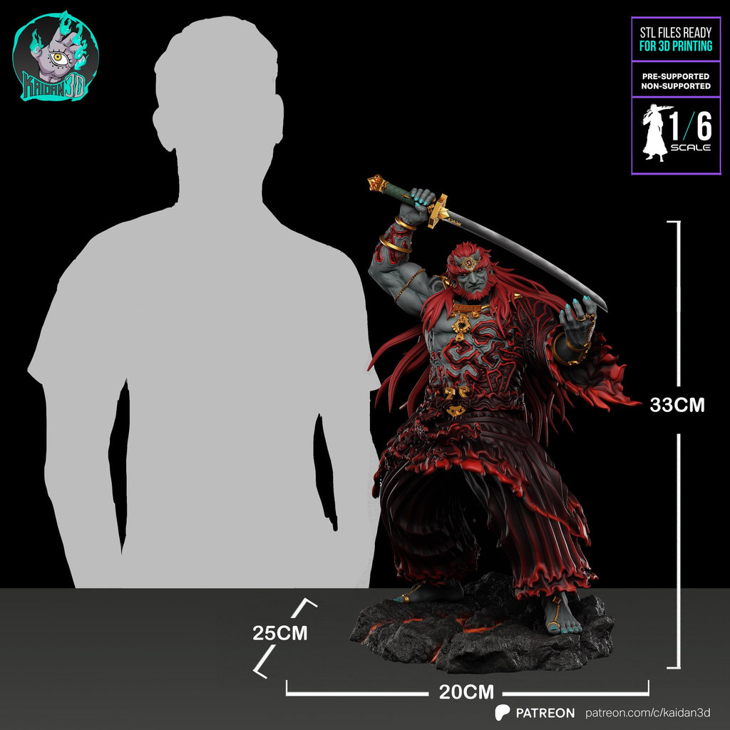 Ganondorf (The Legend of Zelda) resin figure by Kaidan 3D — studio render 7