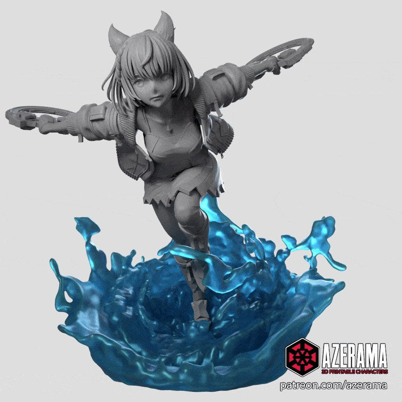 Mio (Xenoblade Chronicles 3) resin figure by Azerama — studio render 6
