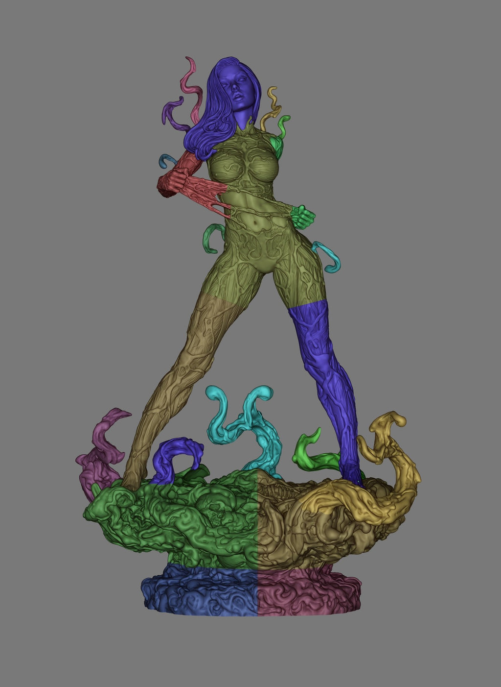 Carnage and Mary Jane Watson (Marvel) resin figure by CA 3D Studios — studio render 7
