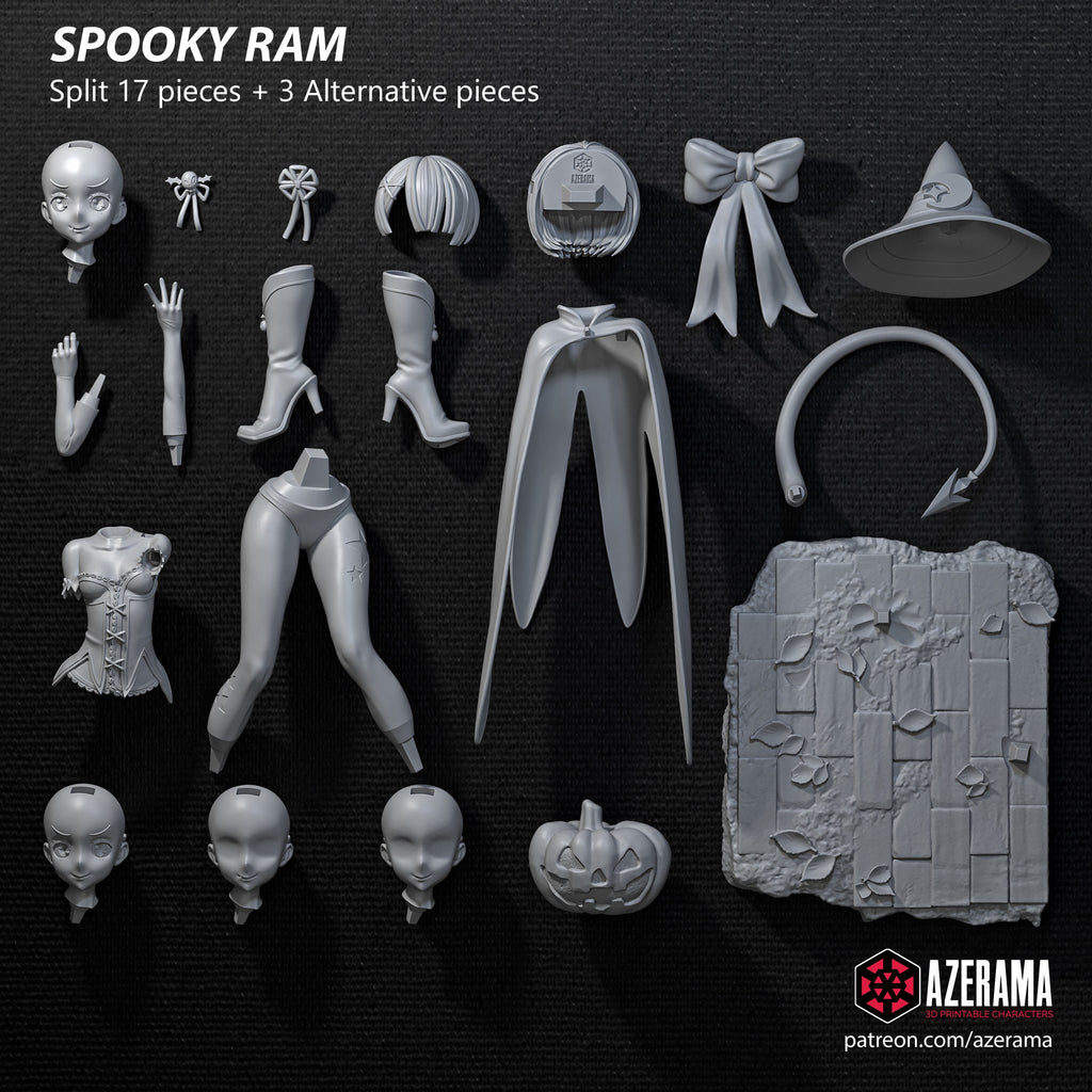 Ram (Re:Zero) resin figure by Azerama — studio render 5