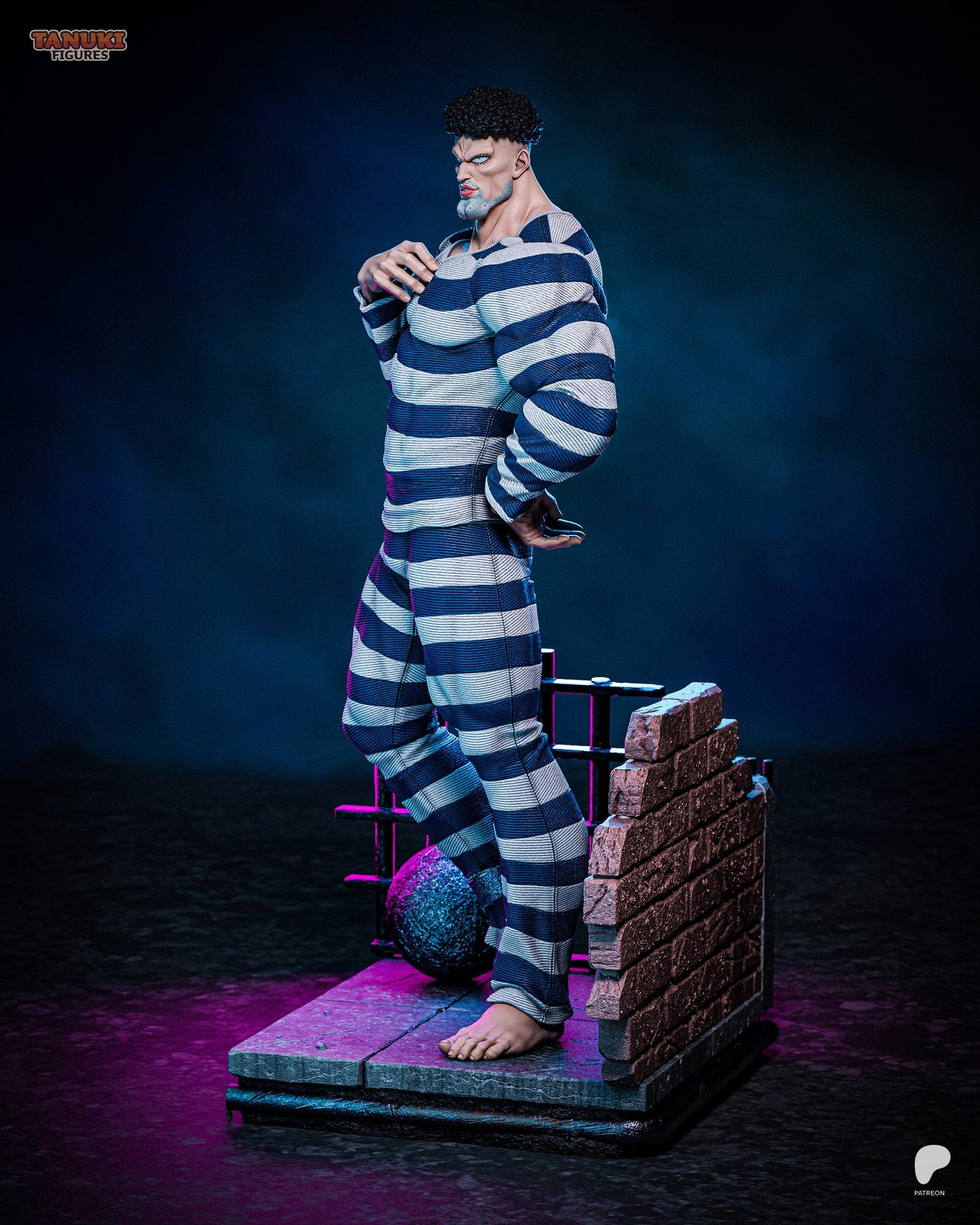 Puri-Puri Prisoner (One Punch Man) resin figure by Tanuki Figures — studio render 4