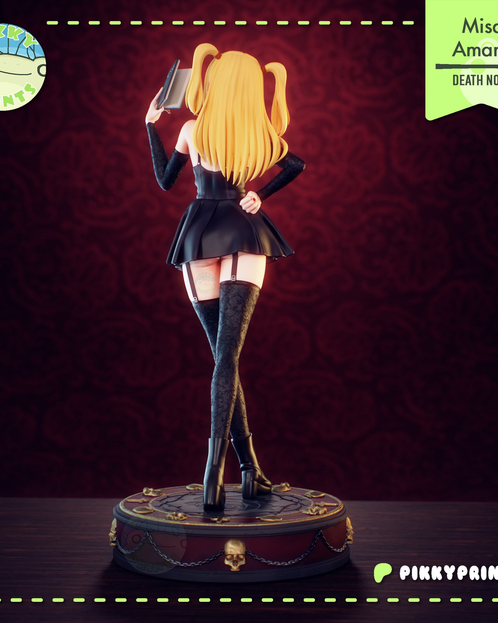 Misa Amane (Death Note) resin figure by PikkyPrints — studio render 3