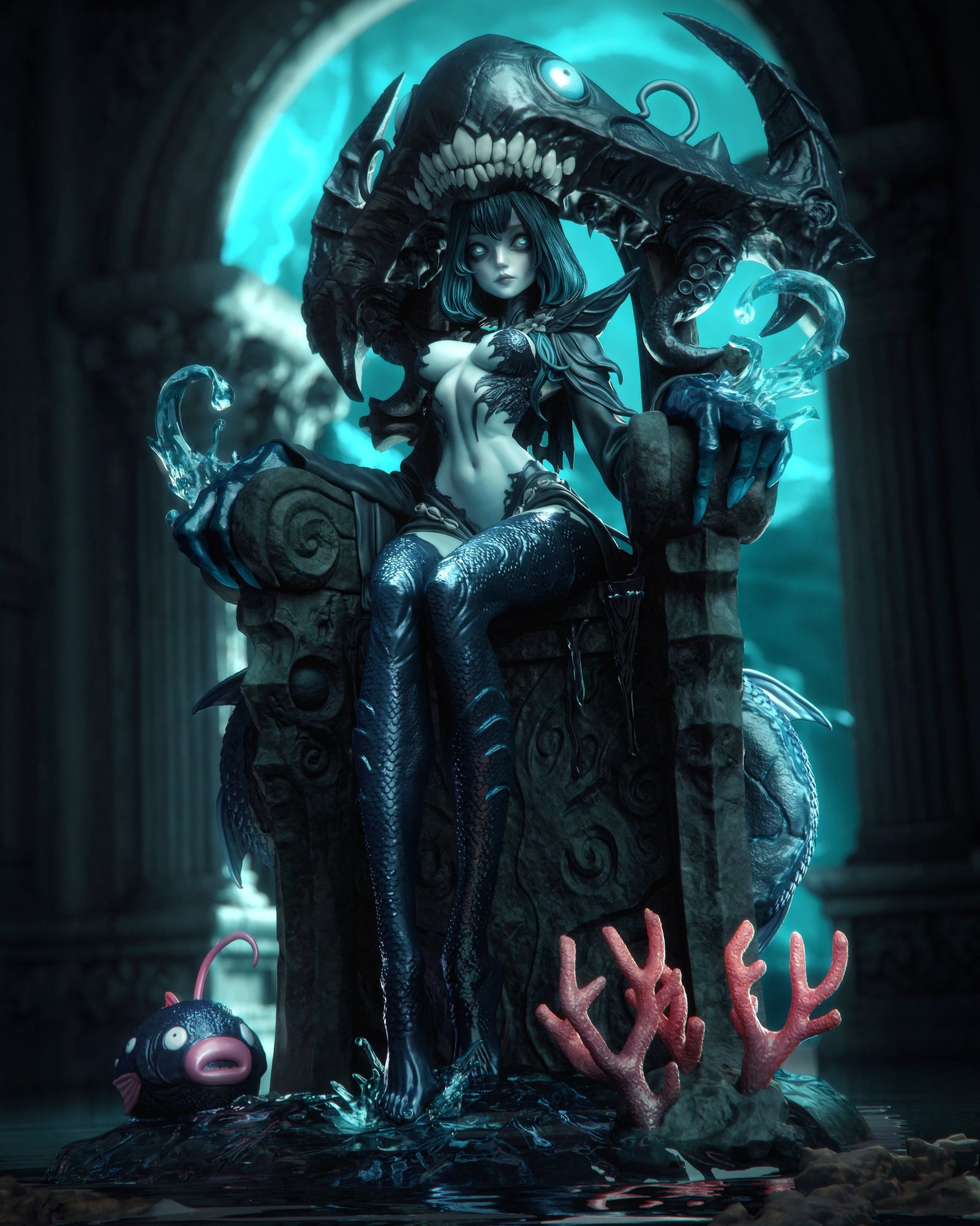 Azashara _Original Characters resin figure by CA 3D Studios — studio preview 2